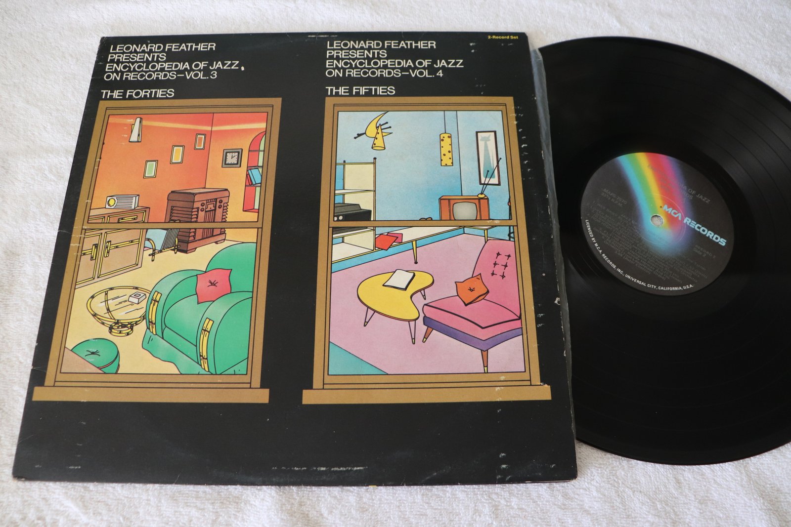 Leonard Feather Encyclopedia of Jazz Vol 3 and 4 front cover