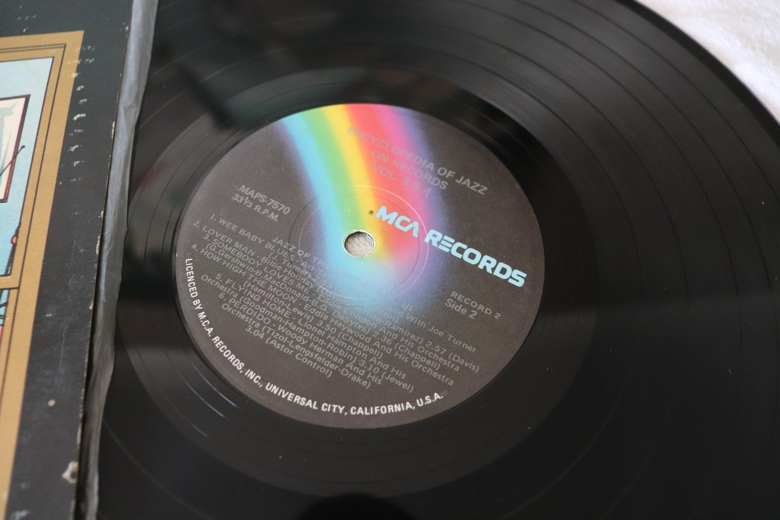 MCA Records rainbow label close-up