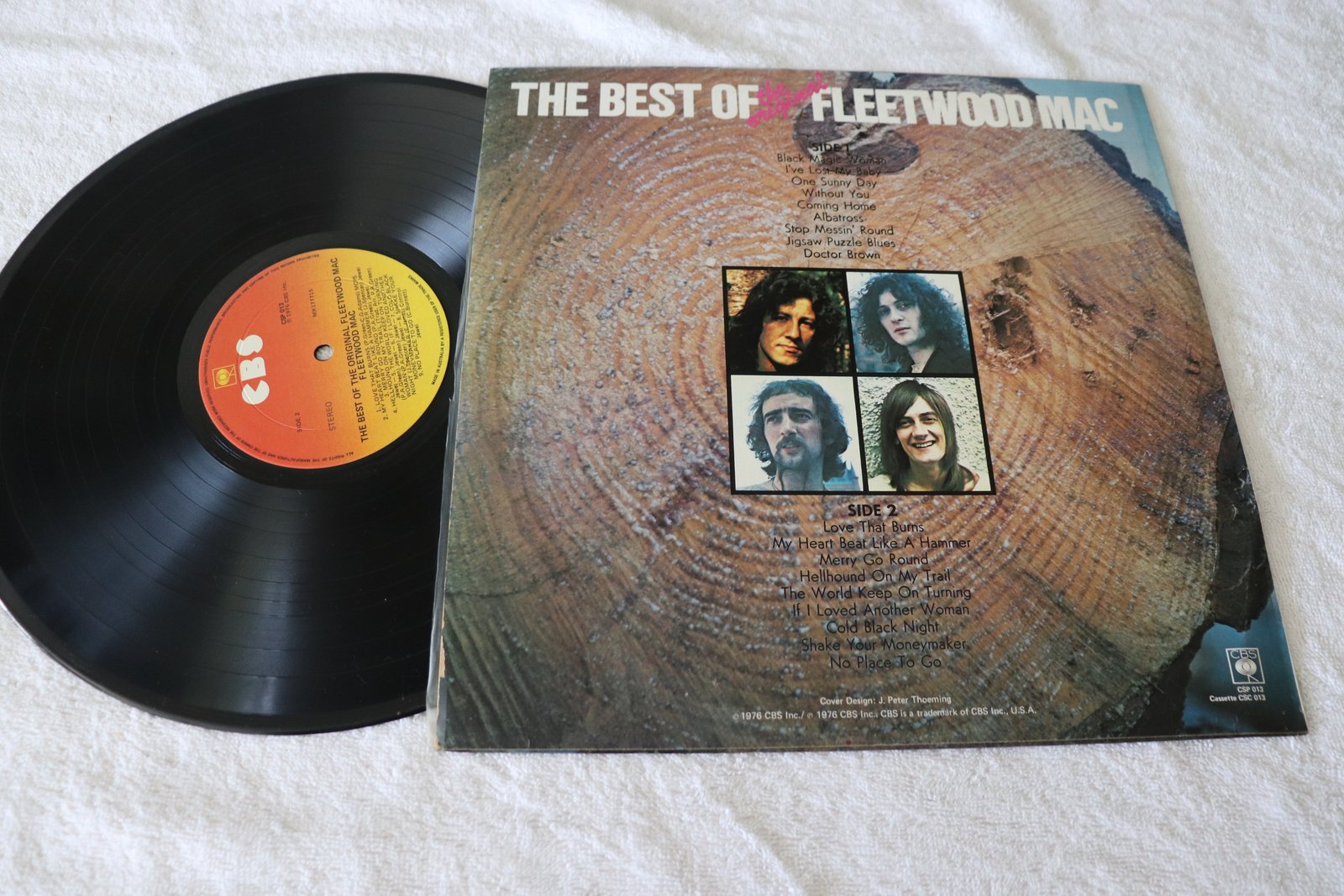 Fleetwood Mac original CBS vinyl record label