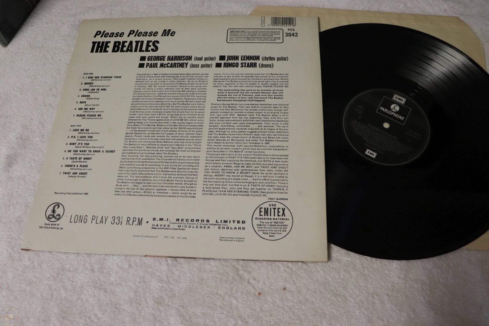 LOT 090 - The Beatles Please Please Me UK Press Stereo - Image 3