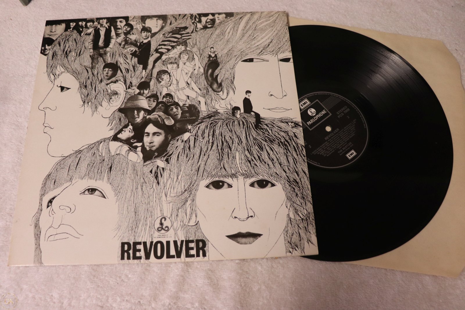 Beatles For Sale vinyl and sleeve display