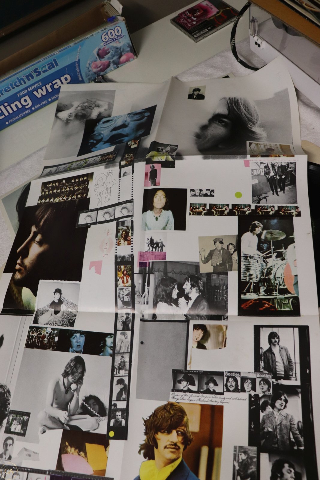 White Album collage poster unfolded
