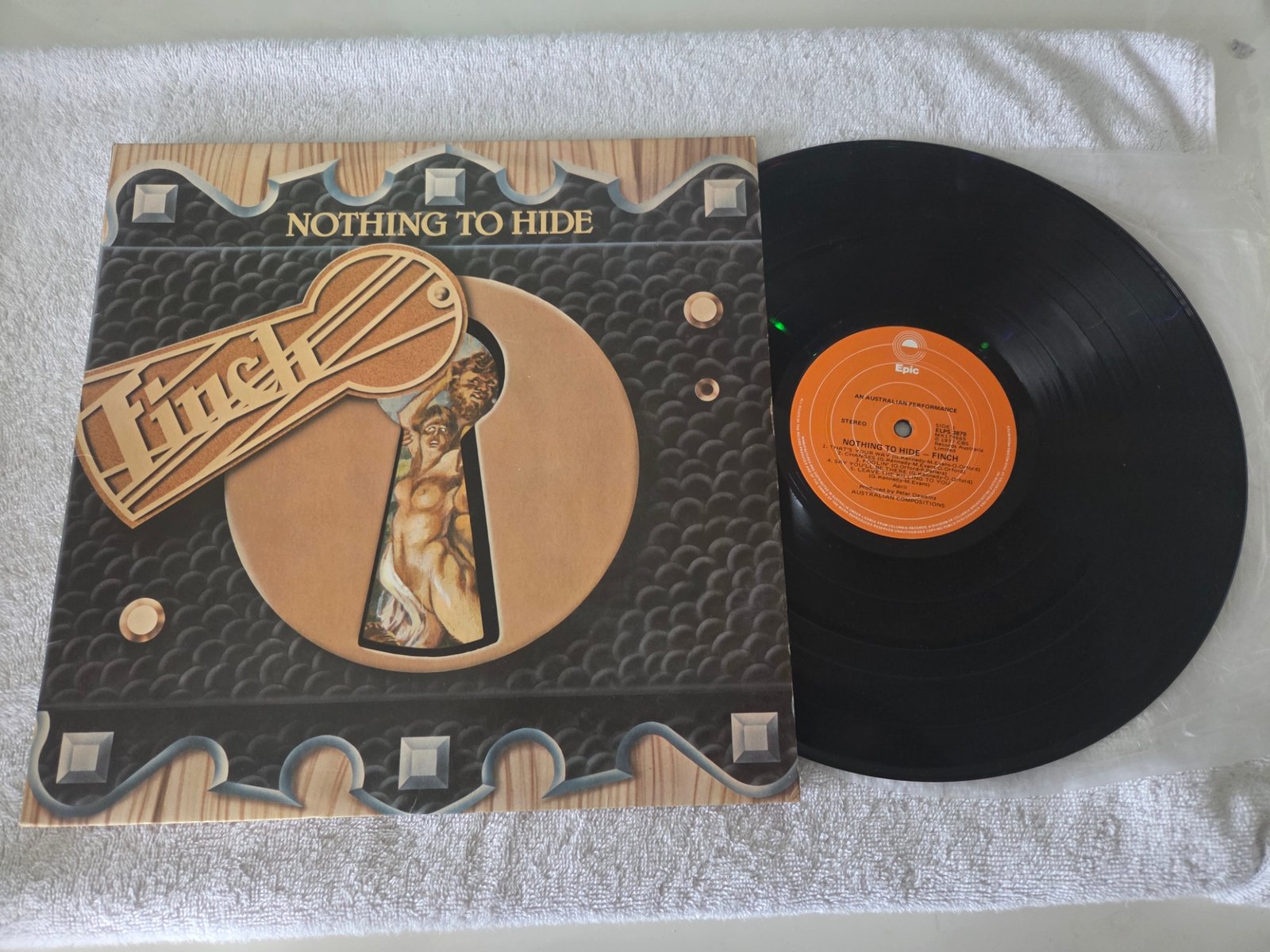 LOT 086 - Finch Nothing To Hide (1977, Epic ELPS 3879) – Original Australian Rock Vinyl LP