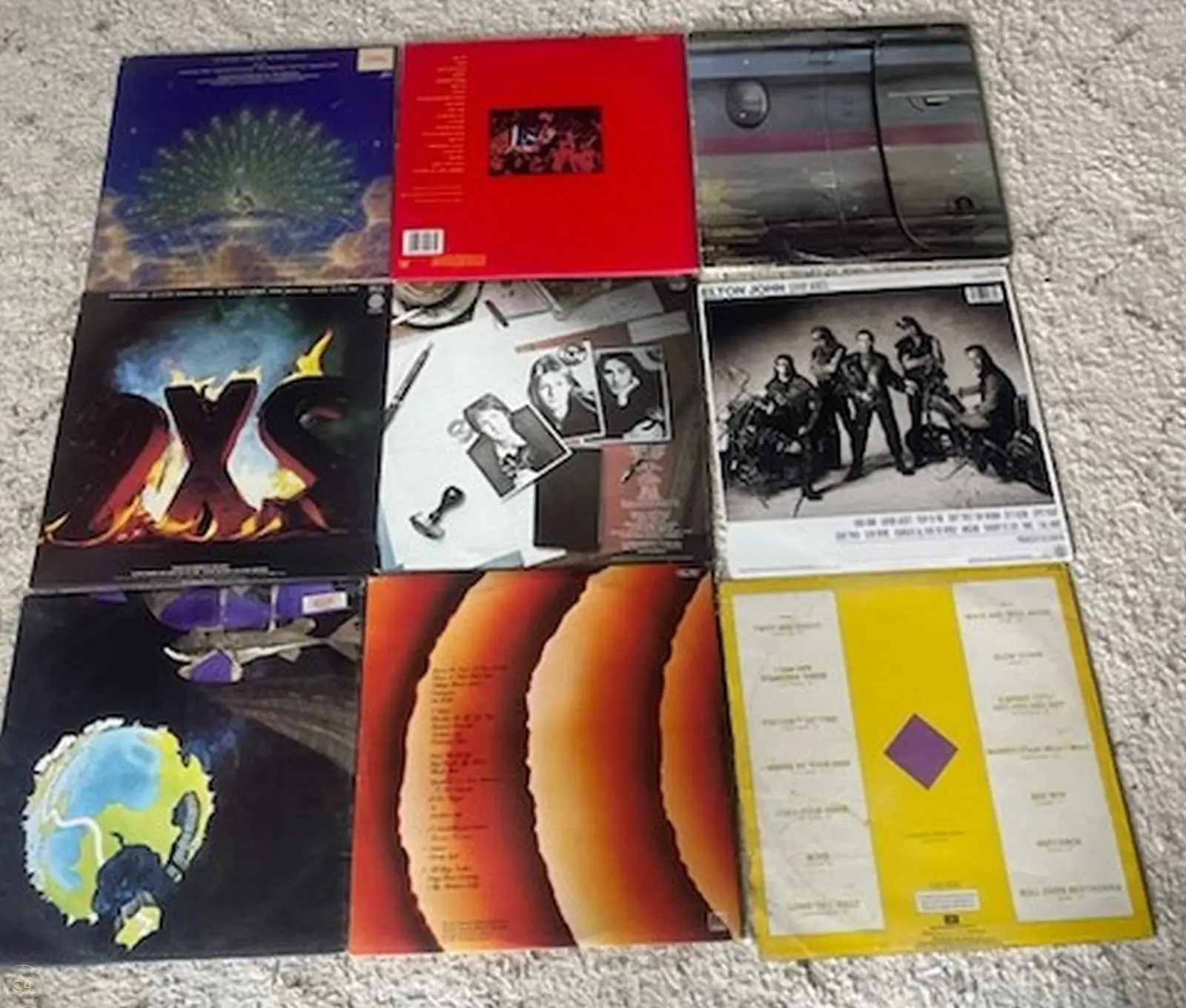Beatles Elton John Stevie Wonder vinyl records