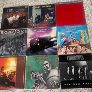 rock and pop vinyl record collection