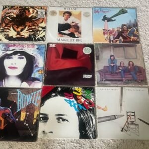 1980s pop and rock vinyl record collection