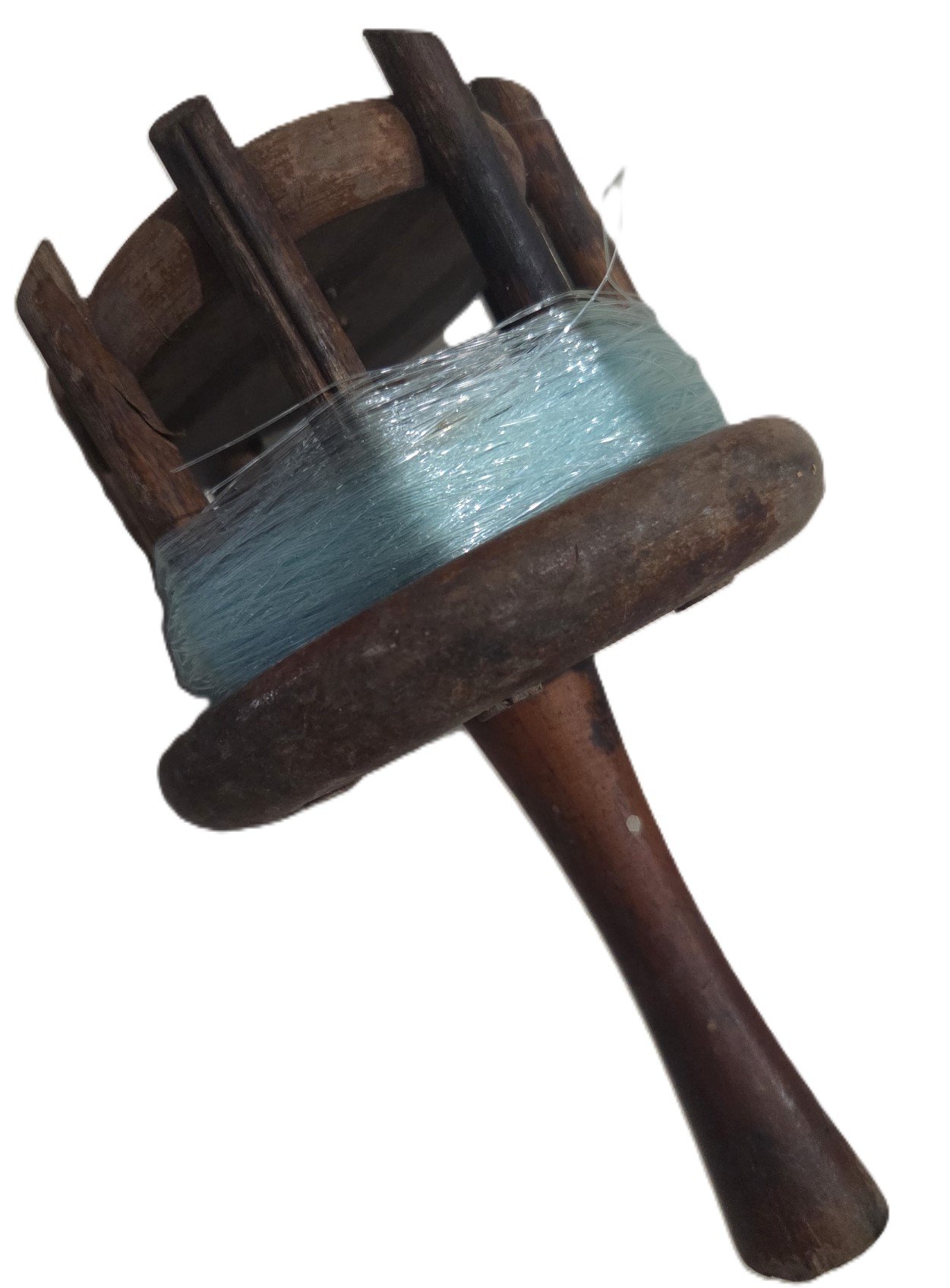 Maritime fishing tool wooden shuttle