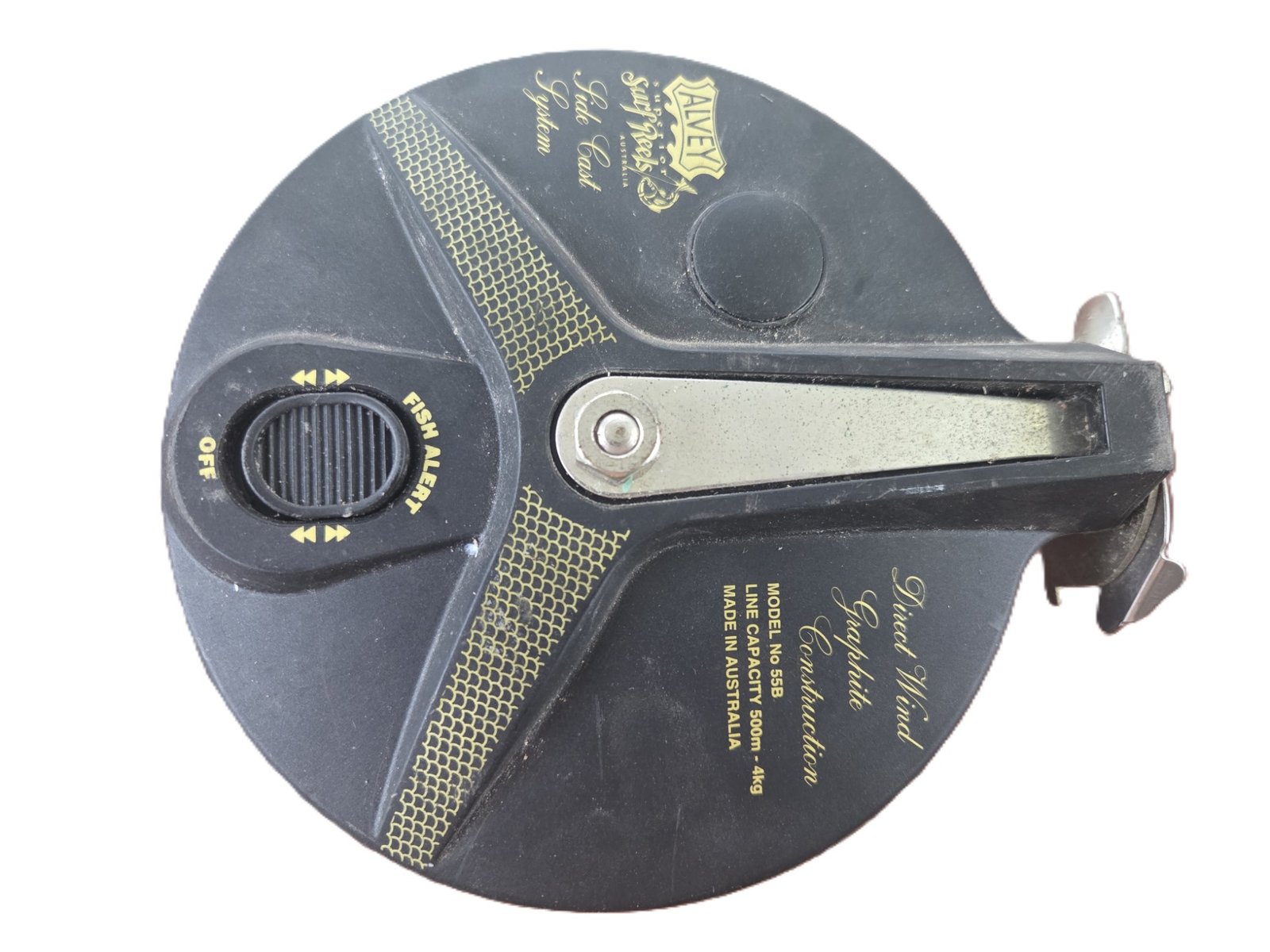 Alvey 55B fishing reel fish alert switch
