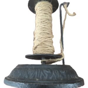 Rustic farmhouse string dispenser cast iron base