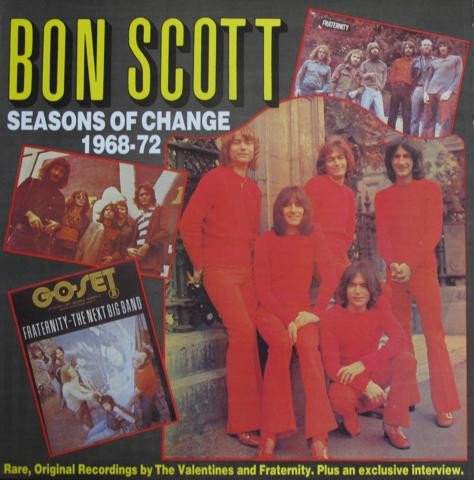 Bon Scott Seasons Of Change 1968-1972 LP cover