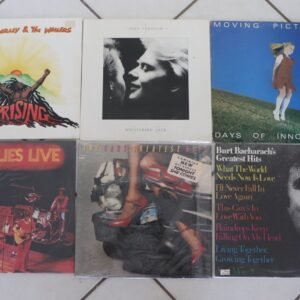 Mixed lot of six vinyl LP records front covers