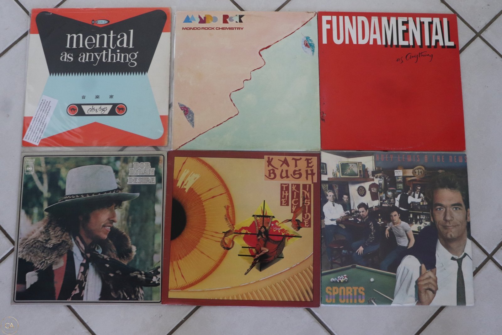 Mixed lot of six vinyl LP records front covers