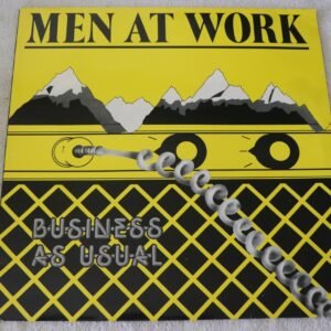 Men At Work Business As Usual UK pressing LP yellow cover