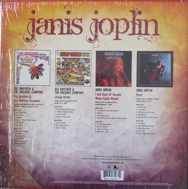 Janis Joplin Classic LP Collection box set contents