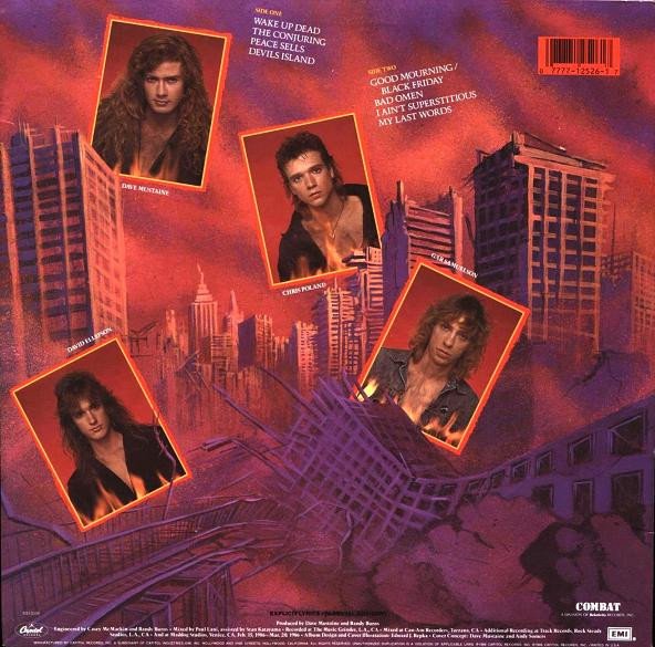 Megadeth Peace Sells vinyl record label