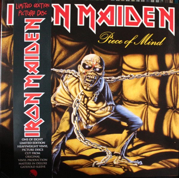Iron Maiden Piece of Mind picture disc front cover gatefold