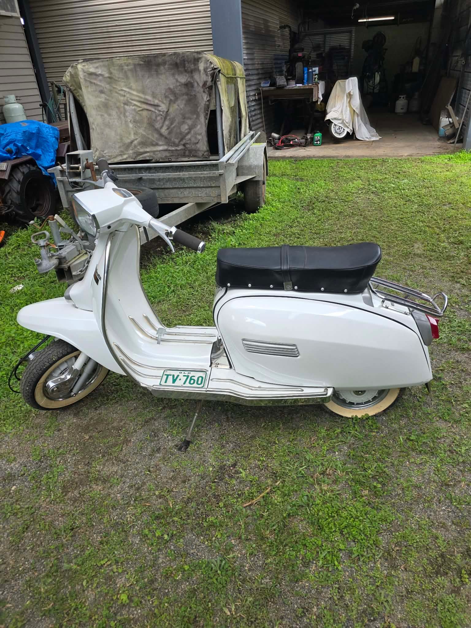 Restored Lambretta GP200 collectible scooter