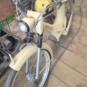 Heinkel Perle 1950s restored moped front view