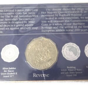 1988 Australian Bicentennial commemorative 50 cent coin