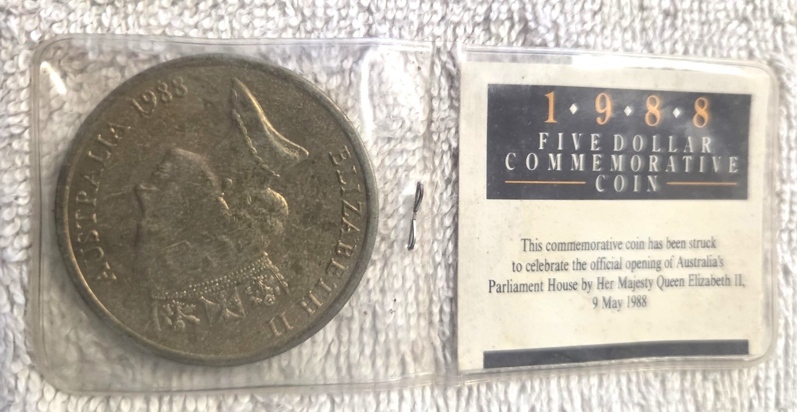 Royal Australian Mint 1988 five dollar coin