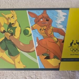 Royal Australian Mint Olympic coloured coin set Unleash the Spirit