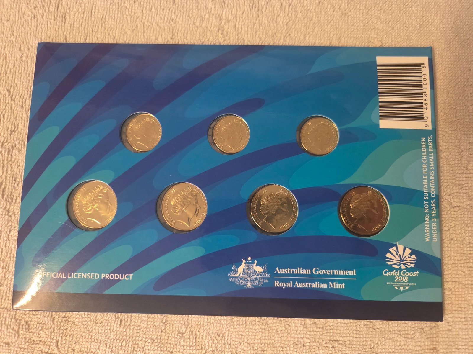 Lot 0960 - 2018 Gold Coast Commonwealth Games 7 Coin Collection – Royal Australian Mint Folder (image 4)