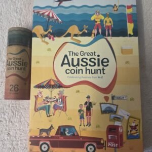 Great Aussie Coin Hunt A-Z coin collection album and tube