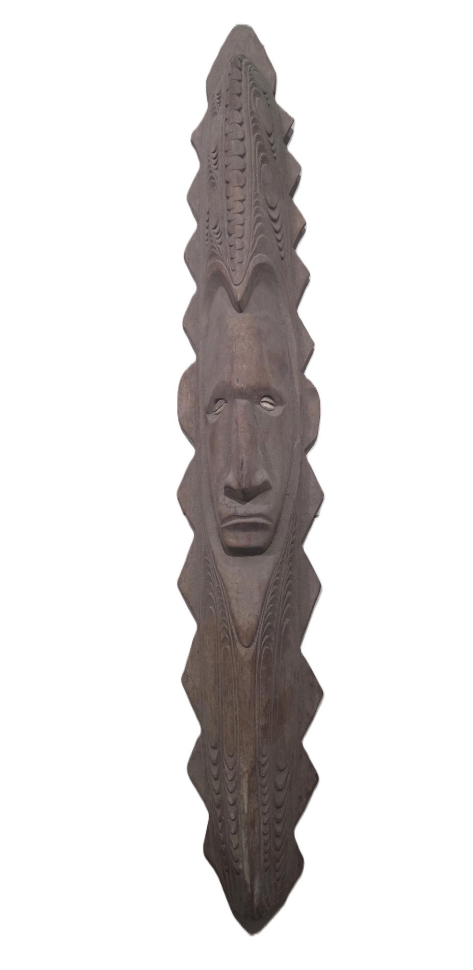 Large Papua New Guinea style tribal mask 80cm front view