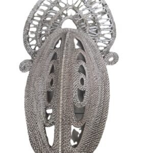 PNG woven tribal mask 60cm wall art