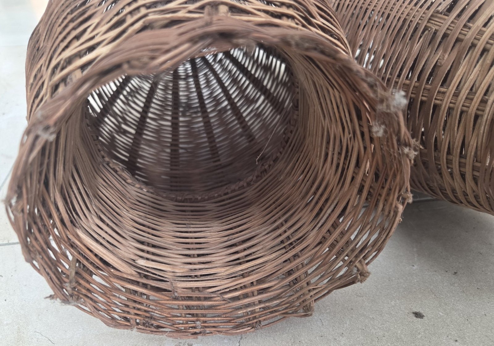 Traditional Papua New Guinea fish traps natural fibre