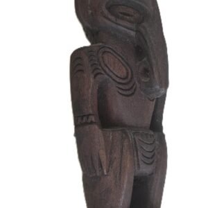 Papua New Guinea Sepik carved timber figure front view