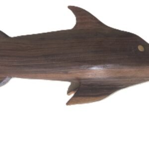 hand carved wooden swordfish sculpture