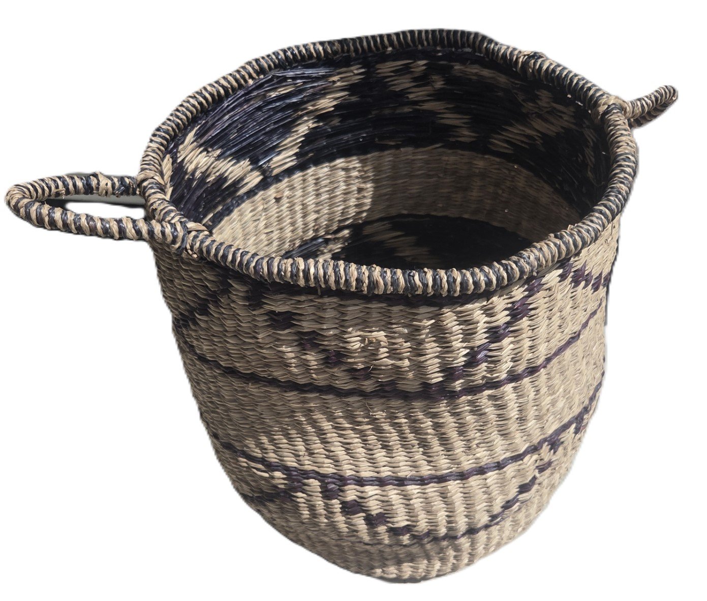 handwoven storage basket natural fibre