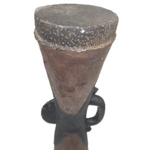 papua new guinea style tribal hand drum front view
