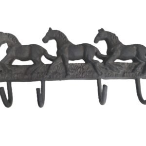cast iron horse coat hooks wall mount