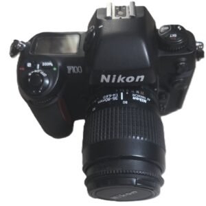 nikon f100 film camera with lens