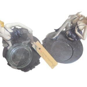 retro ceramic lady ashtray set