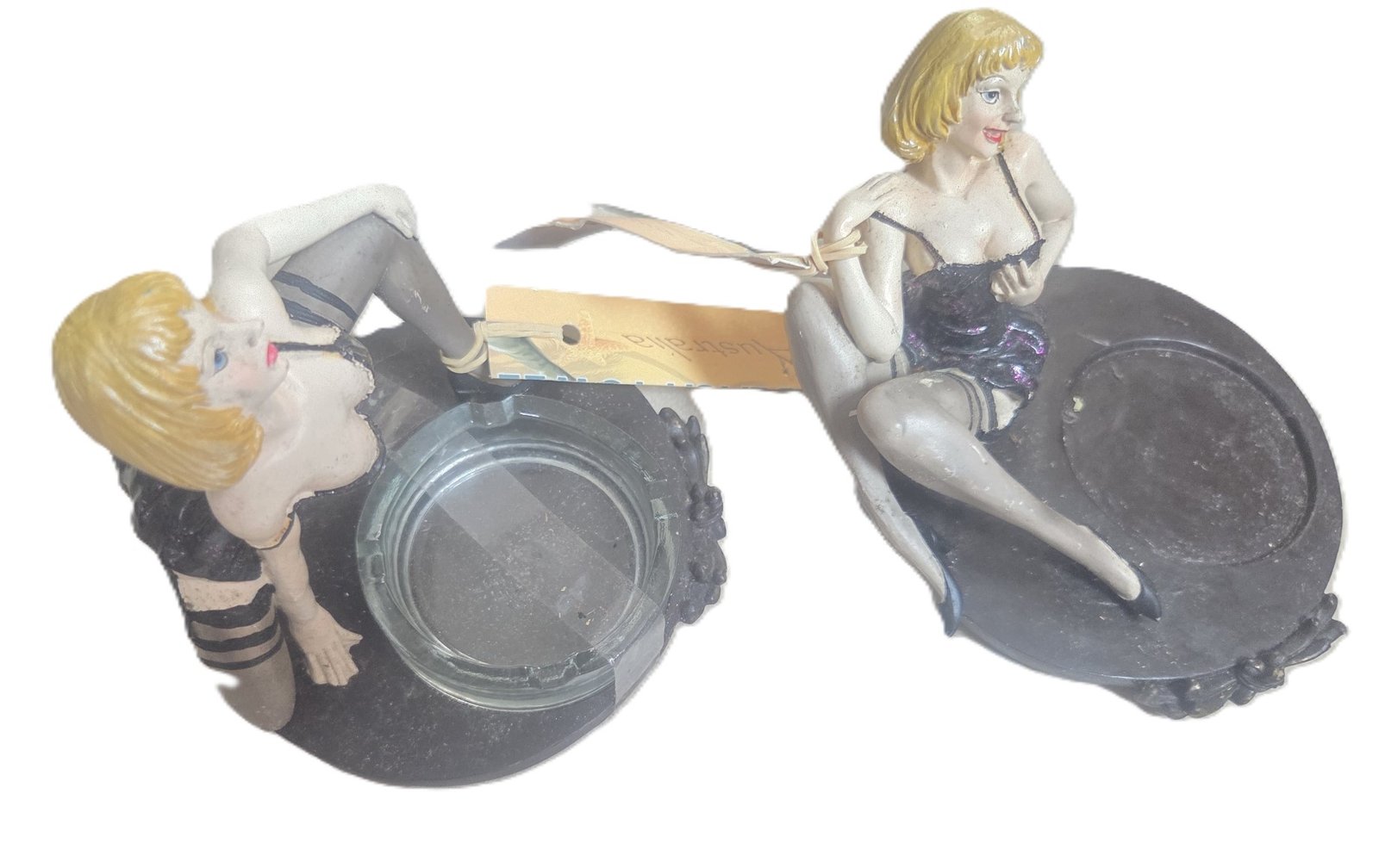 novelty bar ashtray female figure