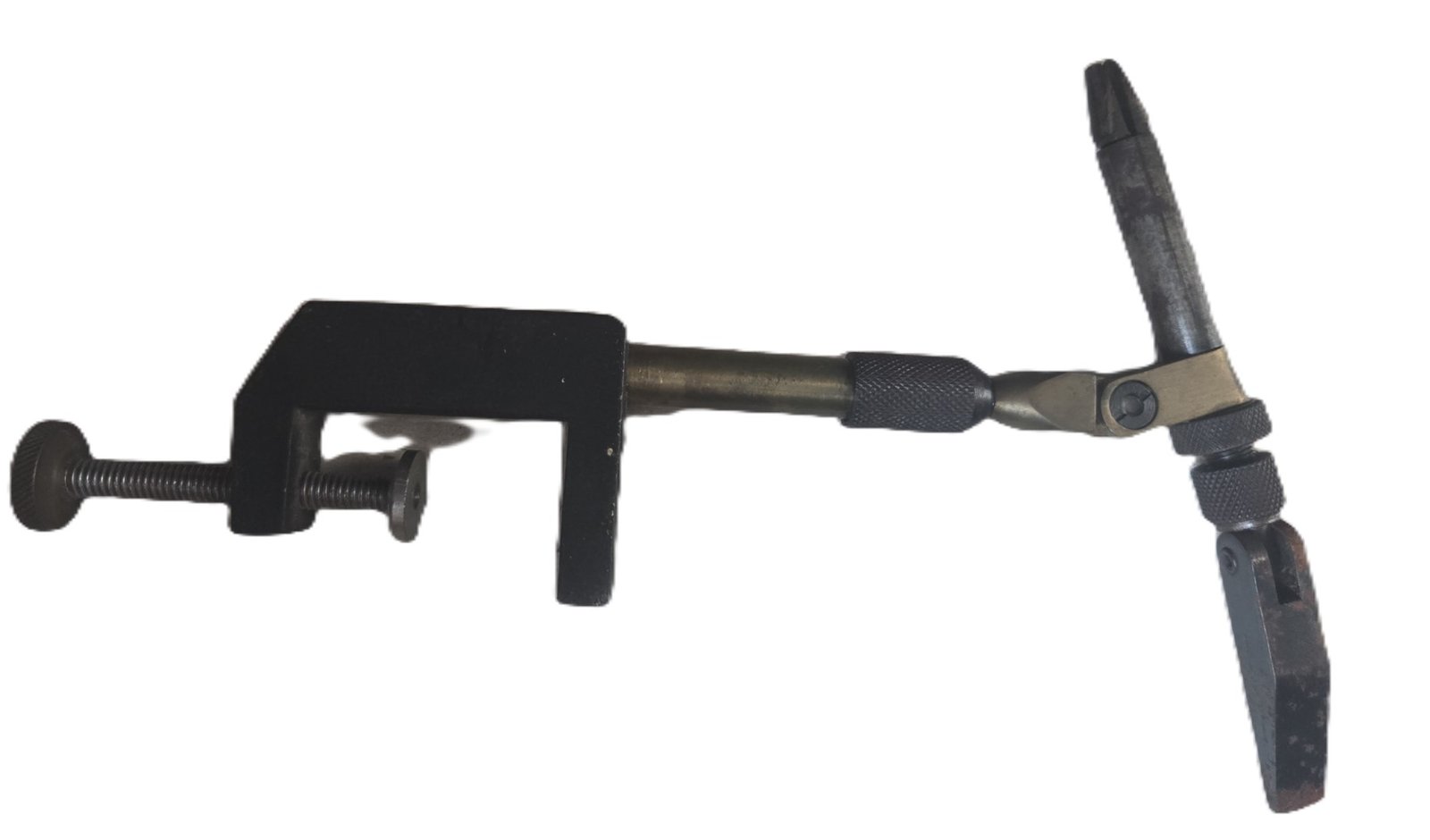 Adjustable lure making vice articulated arm