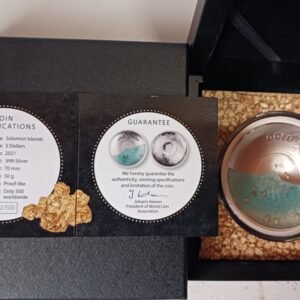 LOT085 Gold Rush 2021 Solomon Islands .999 Silver Coin