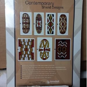 Contemporary Shield Designs framed display
