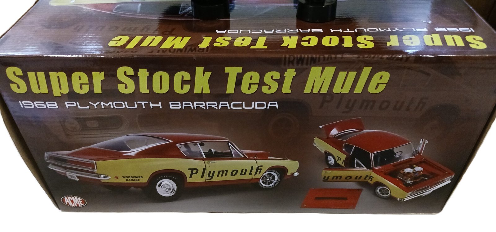 Side profile of Plymouth Barracuda Test Mule collector model