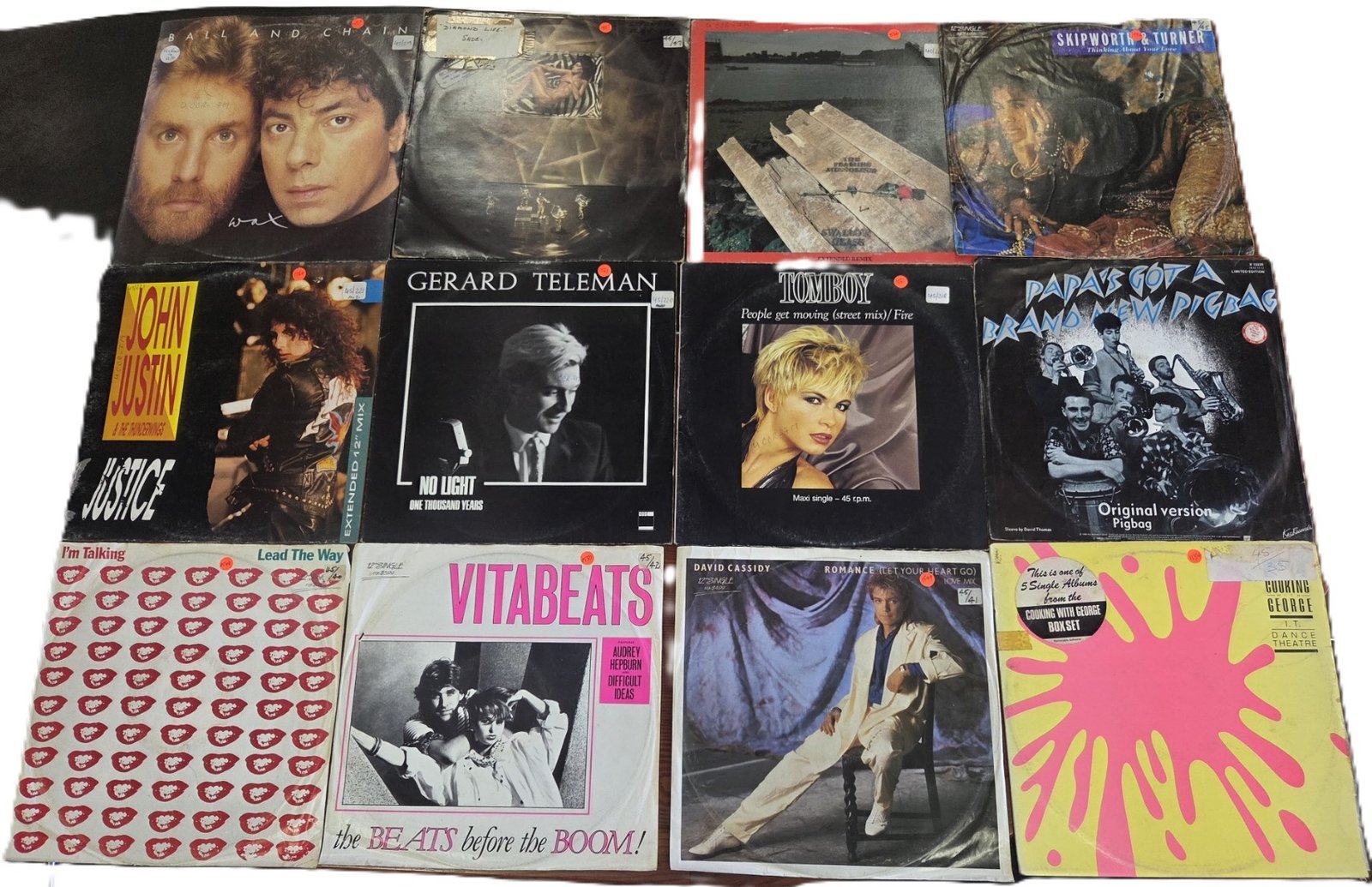 LOT027 assorted pop rock and dance vinyl records