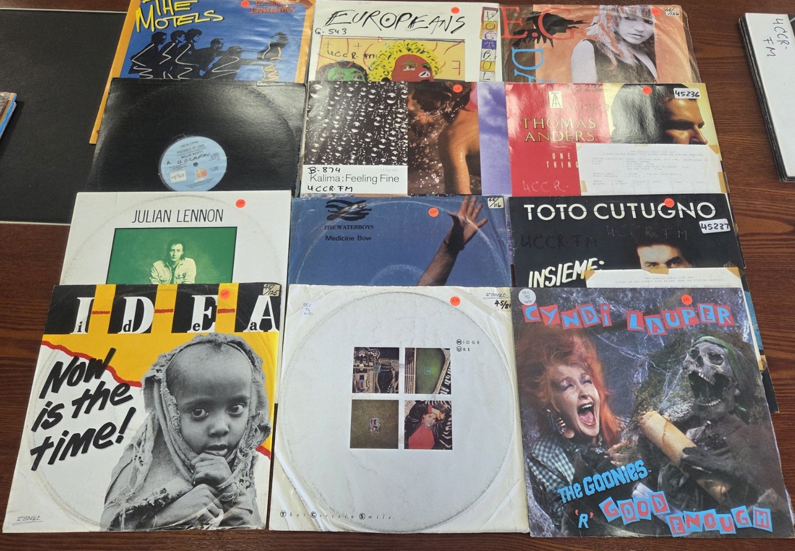 LOT034 radio station archive vinyl records assortment