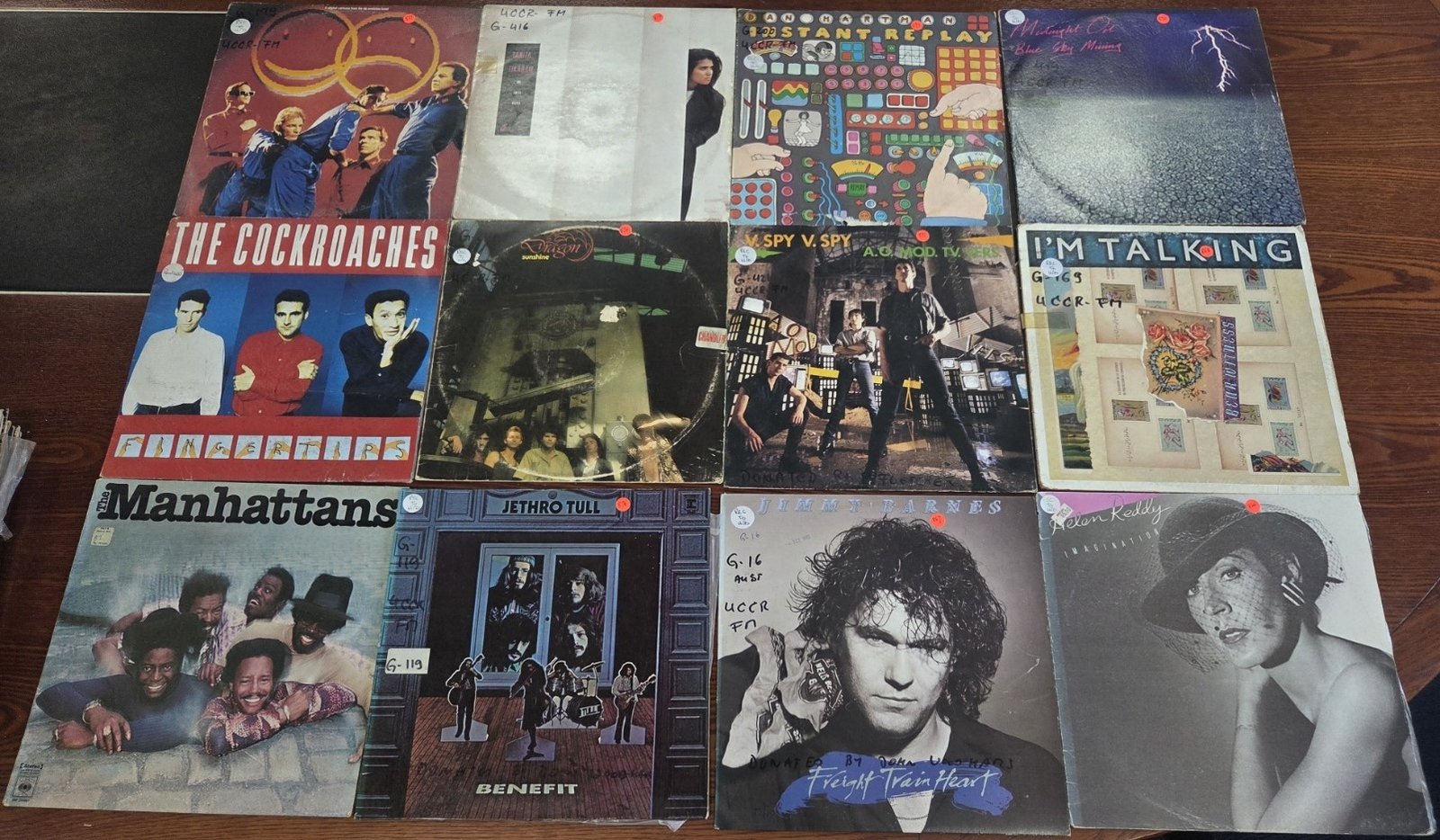 Mixed Australian rock and pop LP record collection