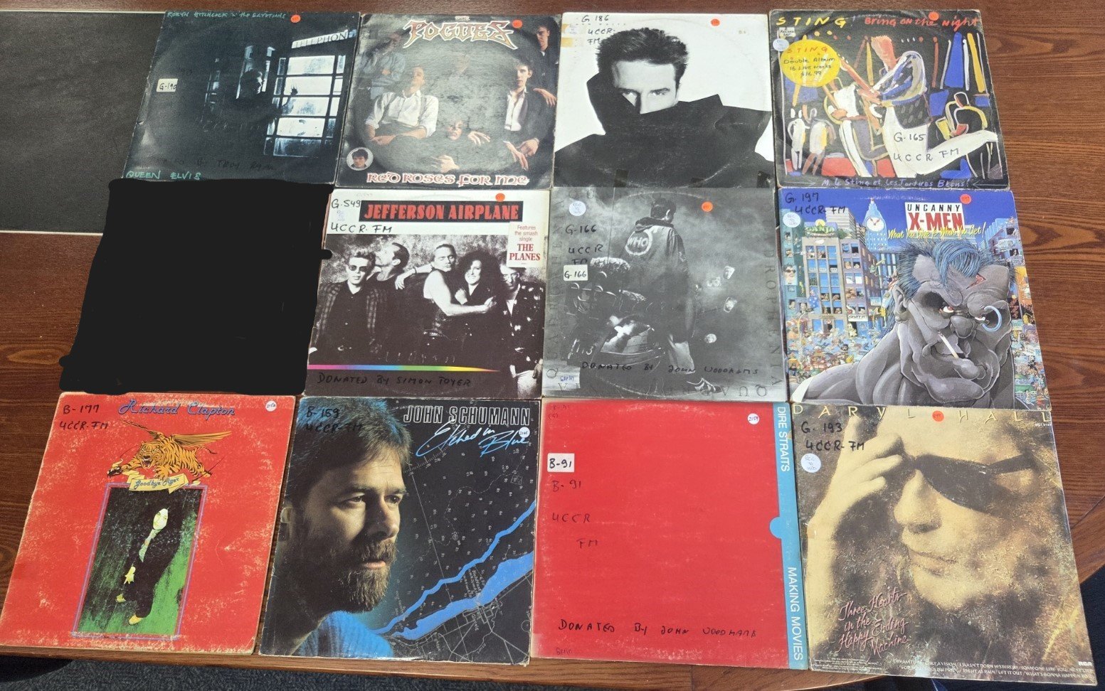Eric Clapton Paul Simon and Sting vinyl records