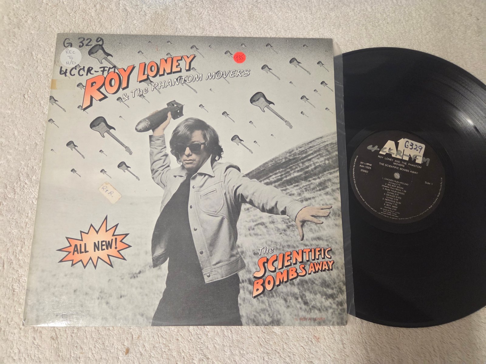 Roy Loney and The Phantom Movers The Scientific Bombs Away front cover