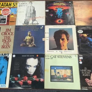 Rock and pop vinyl records from former radio station archive