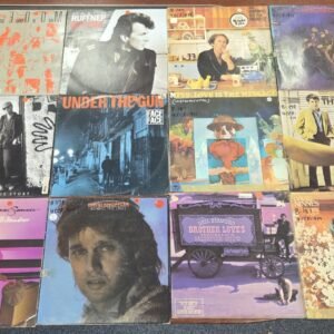 Former radio station vinyl record collection featuring classic artists