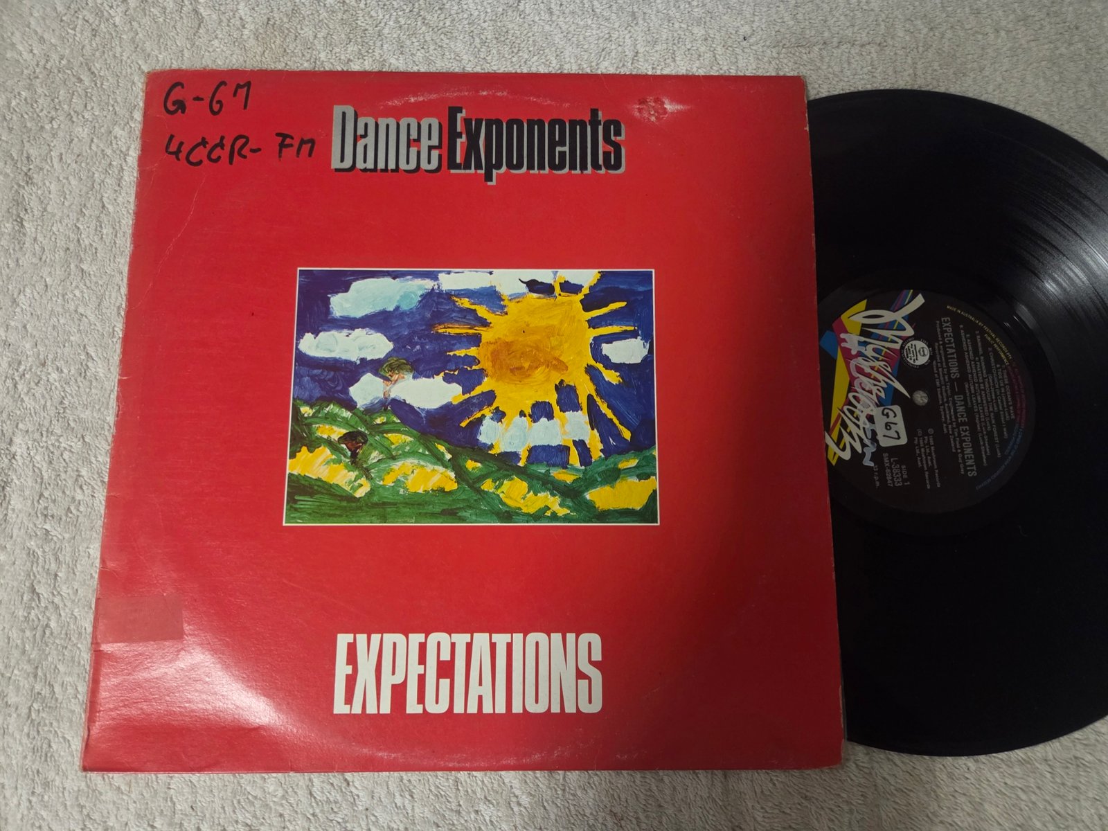 Dance Exponents Expectations LP front cover